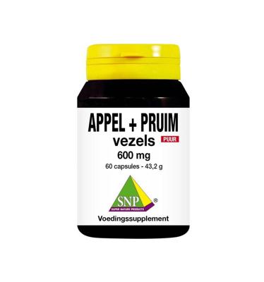 SNP Appel pruim vezels 600 mg puur 60 Vegetarische capsules