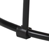 Salontafel 50x40 cm massief mangohout en staal - thumbnail