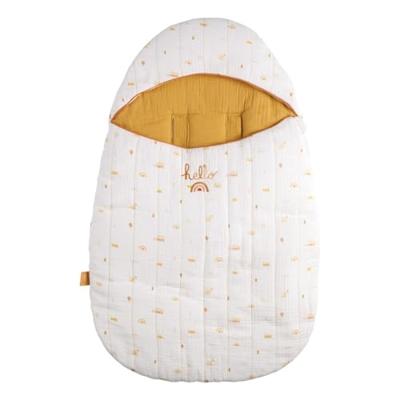 Babynestje - SAUTHON - SUNLIGHT - 0-4 maanden - Katoenen mousseline - Bedrukt patroon Babynestje - SAUTHON - SUNLIGHT - 0-4 maanden - Katoenen mousseline - Bedrukt patroon