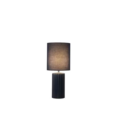 Searchlight Blauwe tafellampGroove keramisch - EU22353AZ