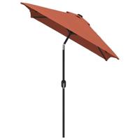 Parasol met metalen paal 300x200 cm terracotta - thumbnail