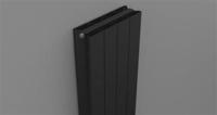 Thermrad AluStyle Plus handdoekradiator / 1826 x 400 / 1511 watt / Aluminium Structuur Zwart antraciet - thumbnail