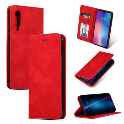 Retro huid feel Business magnetische horizontale Flip lederen case voor Xiaomi 9 (rood) Retro huid feel Business magnetische horizontale Flip lederen case voor Xiaomi 9 (rood)