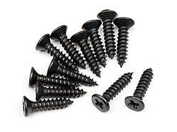 Tp. flat head screw m2.6x12mm (12pcs)