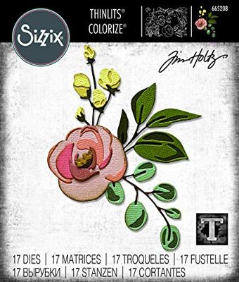 Sizzix • tim holtz thinlits die set bloom colorize 17pcs