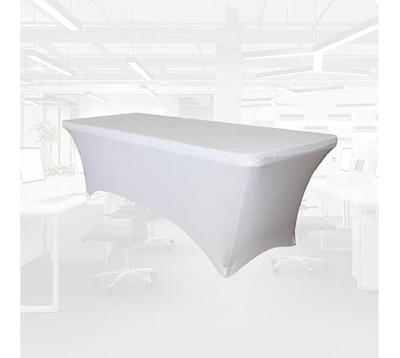 Tafelrok brasq 183x76x74cm wit