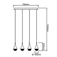 Brilliant Frizzante G93424/15 LED-hanglamp LED LED vast ingebouwd 20 W Chroom - thumbnail
