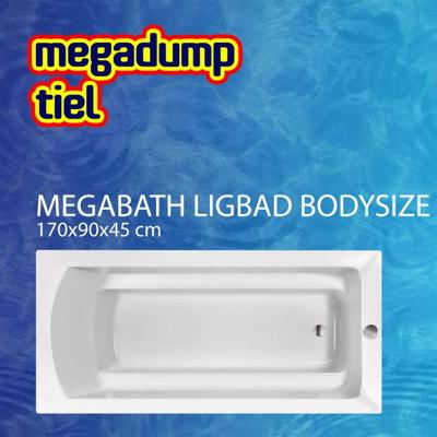 Ligbad Bodysize 170X90X45 cm MegaBath Ligbad Bodysize 170X90X45 cm MegaBath
