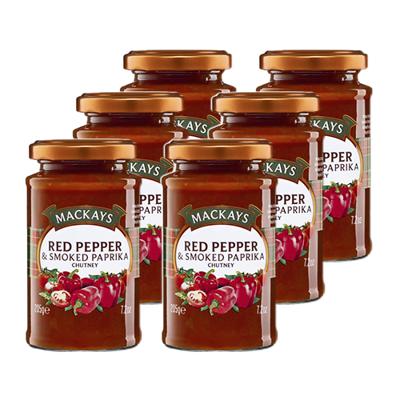 Mackays - Red Pepper & Smoked Paprika Chutney - 6x 205g