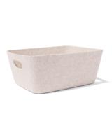 HEMA Mand 33x14cm vilt beige - thumbnail