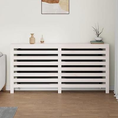 Radiatorombouw 169x19x84 cm massief grenenhout wit