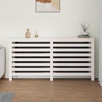 Radiatorombouw 169x19x84 cm massief grenenhout wit - thumbnail
