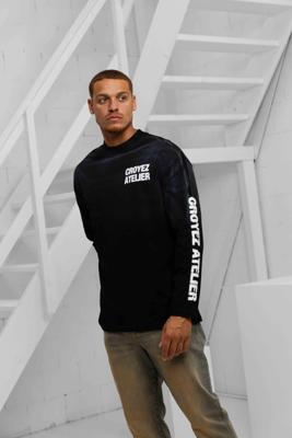 Croyez Sprayed Atelier Longsleeve T-Shirt Heren Zwart - Maat XS - Kleur: Zwart | Soccerfanshop