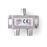 Satelliet F-splitter | Max 6,5 dB demping | 5 - 2400 MHz | 2 uitgangen - thumbnail