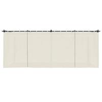 Prieel met gordijnen 6x3 m staal crèmekleurig - thumbnail