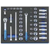 Gedore 2005 CT2-D 30 2016486 Dopsleutelset 3/8 (10 mm) 43-delig - thumbnail