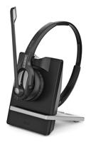 EPOS neu On Ear headset Telefoon DECT Stereo Zwart Noise Cancelling Microfoon uitschakelbaar (mute) - thumbnail