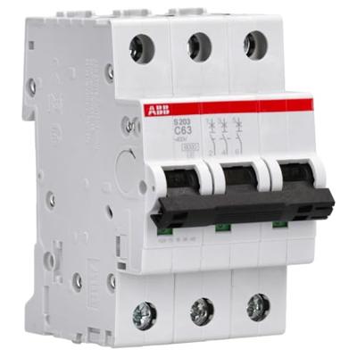 ABB 2CDS253001R0634 S203-C63 Zekeringautomaat 3-polig 63 A 380 V