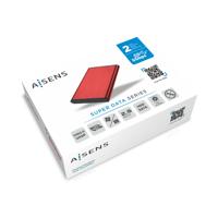 Hard drive hoes Aisens ASE-2525RED Rood 2,5" - thumbnail