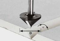 Festool HW S8 D12,5/45° Freesbit Gipsplaatfrees 45° S 8 mm 12,5mm - 491000 - thumbnail