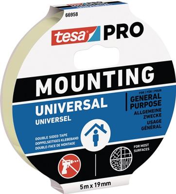 tesa Mounting PRO Universal 66958-00001-00 Montagetape Wit (l x b) 5 m x 9 mm 1 stuk(s) tesa Mounting PRO Universal 66958-00001-00 Montagetape Wit (l x b) 5 m x 9 mm 1 stuk(s)