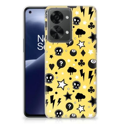 Silicone Back Case OnePlus Nord 2T Punk Geel Silicone Back Case OnePlus Nord 2T Punk Geel