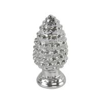 Countryfield beeld dennenappel celine m zilverkleurig 13 cm | 8 stuks - thumbnail