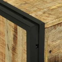 Salontafel Bruin 90 x 50 x 38 cm Massief ruw mangohout - thumbnail