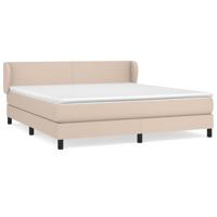 Boxspring met matras kunstleer cappuccinokleurig 180x200 cm - thumbnail