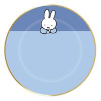 Haza Witbaard Bordjes nijntje blauw, 8st. - thumbnail