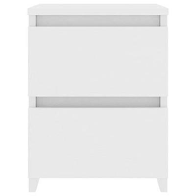 Nachtkastje 30x30x40 cm bewerkt hout wit Nachtkastje 30x30x40 cm bewerkt hout wit
