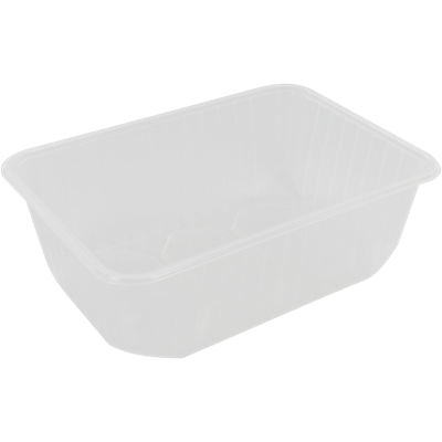 Bak | PP | 1000ml | kilobak | 186x133x63mm | transparant | 500 stuks