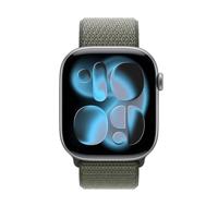 Apple Watch Band - Geweven sportbandje - 46 mm - Bosgroen - Eén maat voor de meeste polsen - thumbnail