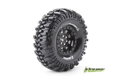 Louise CR-CHAMP Banden Set - Super Soft - 1.9" Velgen Zwart - Hex 12mm Louise CR-CHAMP Banden Set - Super Soft - 1.9" Velgen Zwart - Hex 12mm