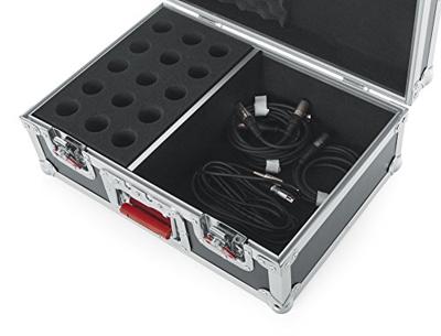 Gator Cases G-TOUR-M15 houten flightcase voor 15 microfoons
