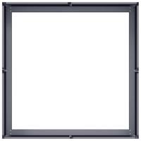 Plantenbak 80x80x30 cm staal antracietkleurig - thumbnail