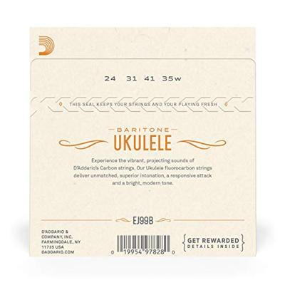 D&apos;Addario EJ99B Pro Arte Carbon snarenset voor bariton ukelele