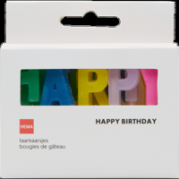 HEMA taartkaarsjes Happy Birthday Multicolour bij Jumbo - thumbnail