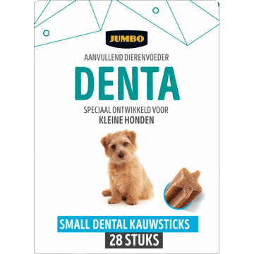 Jumbo Aanvullend Dierenvoeder Denta Small Dental Kauwsticks 28 Stuks 440 g