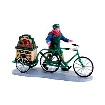 Lemax greenson&apos;s grocery delivery kerstdorp figuur type 4 Caddington Village 2015