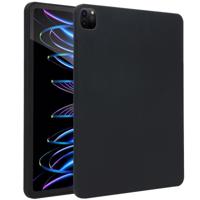Accezz Liquid Silicone Backcover met penhouder iPad Pro 12.9 (2022) / Pro 12.9 (2021) / Pro 12.9 (2020) Tablethoesje Zwart - thumbnail