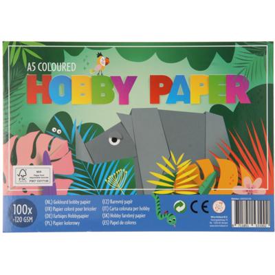 Hobbypapier Gekleurd 100 Vel A5