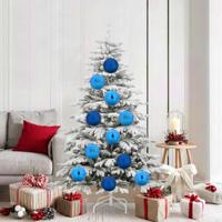 Kerstbal Set 9 pcs Blauw - thumbnail