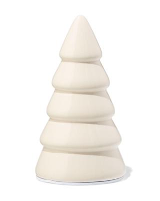 HEMA Kerstboom 8.4x8.4x15cm keramiek ecru