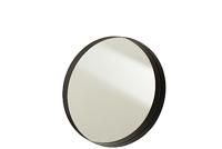 J-Line spiegel Rond Boord - metaal - zwart - medium - Ø 40 cm - thumbnail