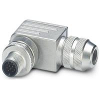 Phoenix Contact 1404412 Sensor/actuator connector, niet geassembleerd M12 Aantal polen (sensoren): 12 Stekker, recht 1 stuk(s) Piece - thumbnail
