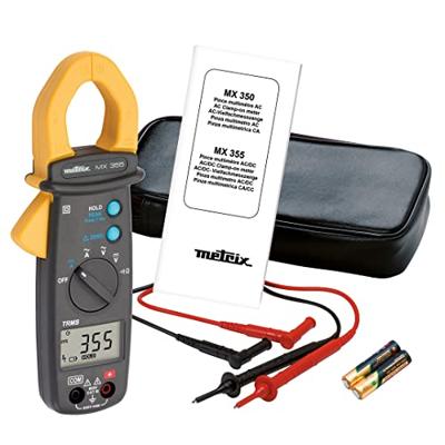 Metrix MX 355 Stroomtang Digitaal CAT III 600 V Weergave (counts): 6000