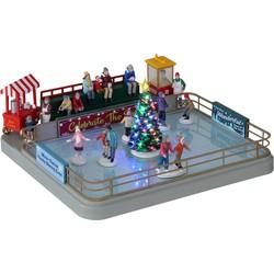 Outdoor skating rink with 4.5v adaptor kerstfiguur LEMAX - Lemax