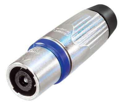 Neutrik NLT4MX kabel-connector speakON Zwart, Blauw, Zilver Neutrik NLT4MX kabel-connector speakON Zwart, Blauw, Zilver