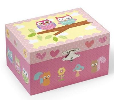 Muziekdoos voor sieraden - Uiltjes Muziekdoos voor sieraden - Uiltjes